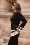 Lowell Top Black Off White