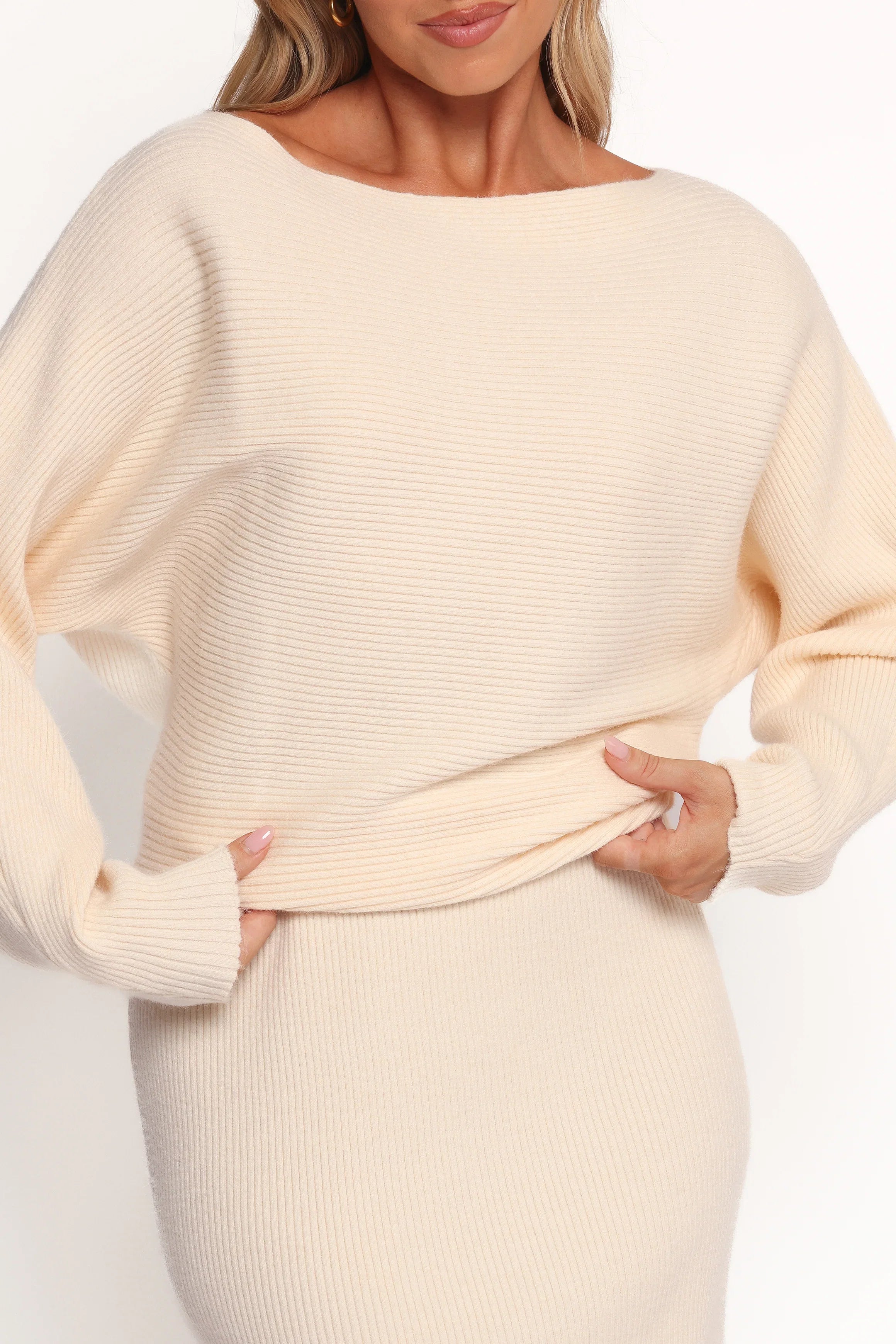 Duncan Knit Dress Cream