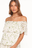 Vanessa Maxi Skirt Set Green Leaf