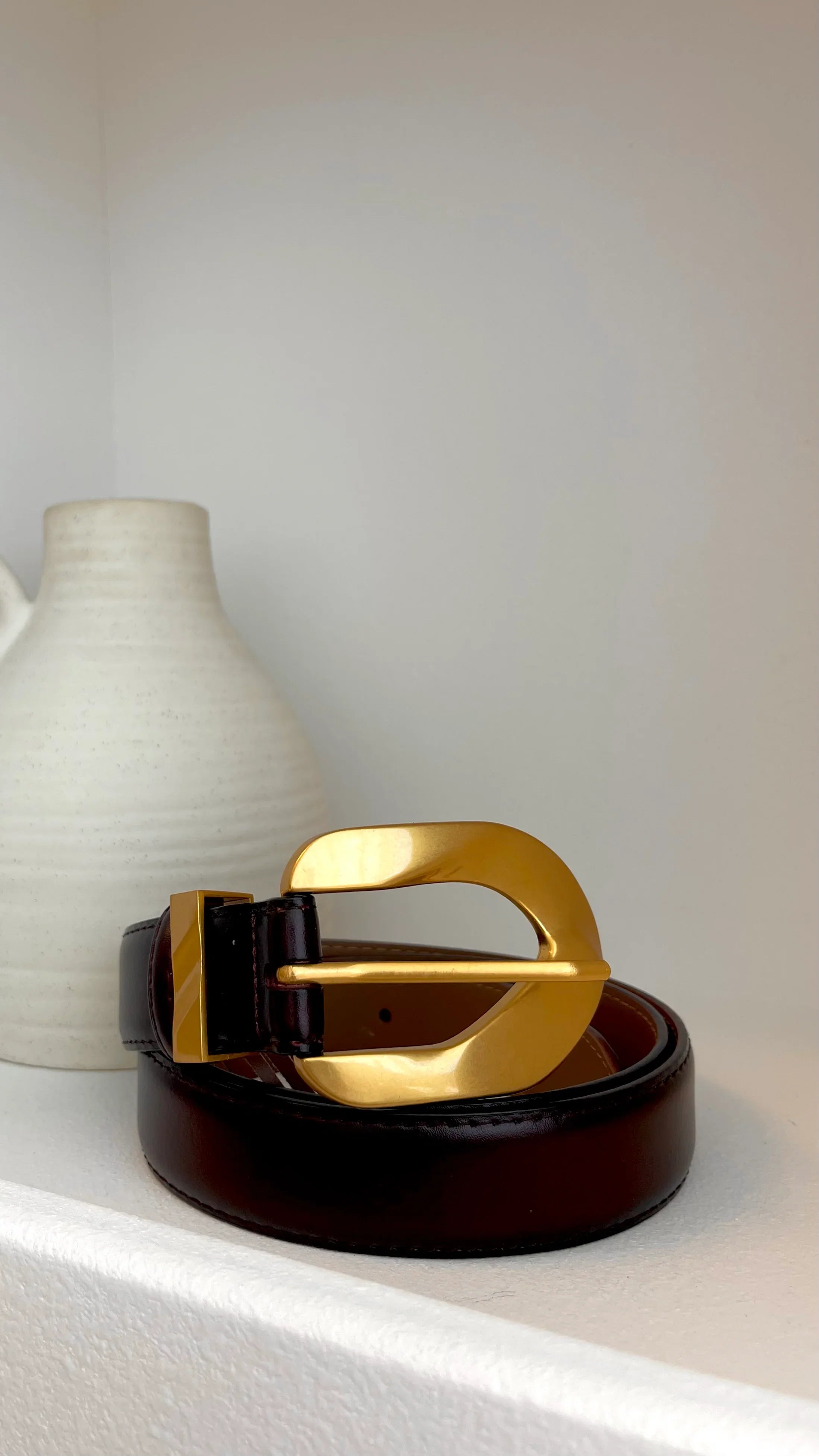 Evelyn Belt Burgundy