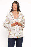 Danica Barn Jacket Khaki Floral