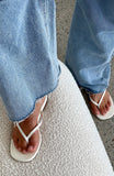Roma Thong Sandals Bone