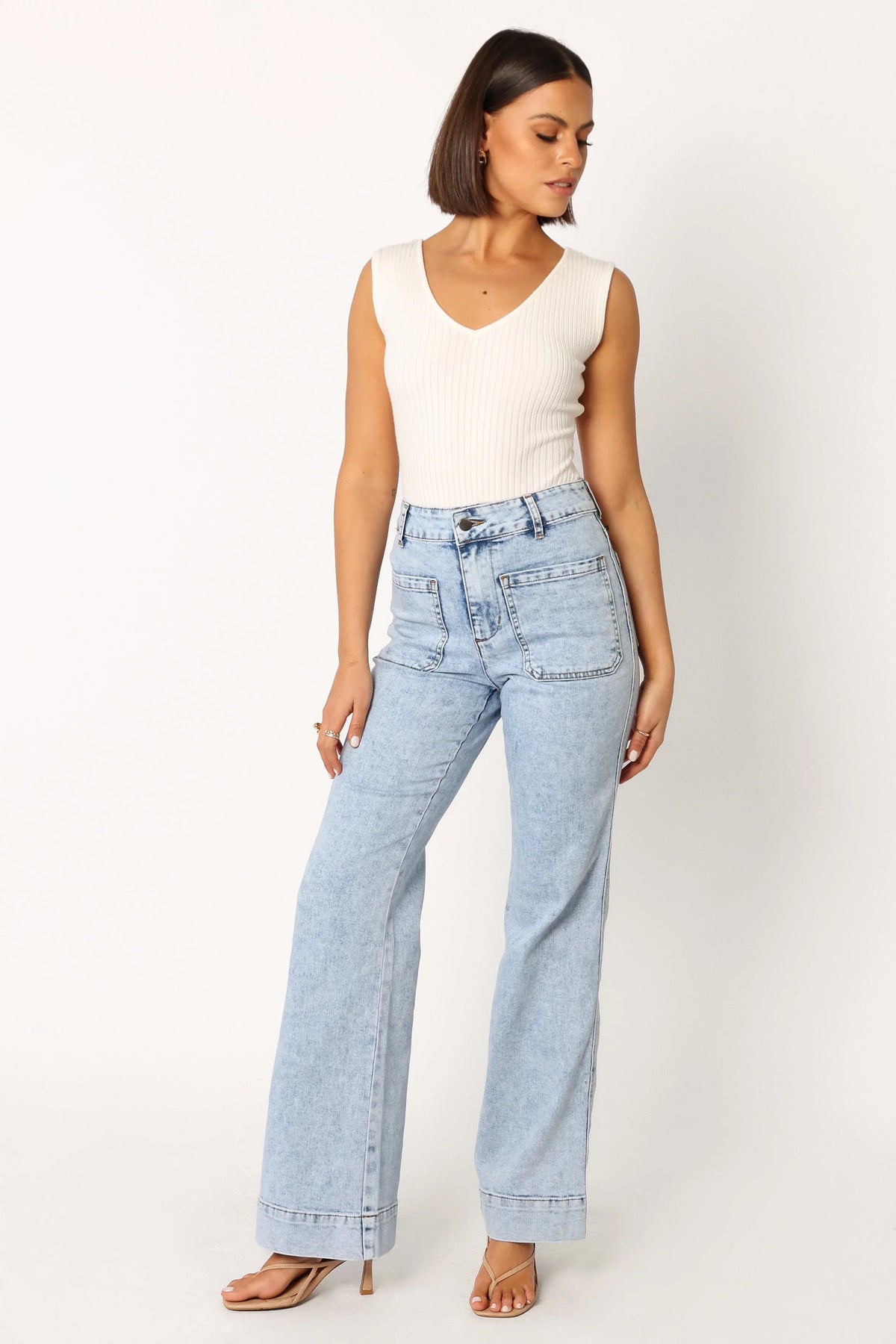 Nico Wide Leg Jean Blue