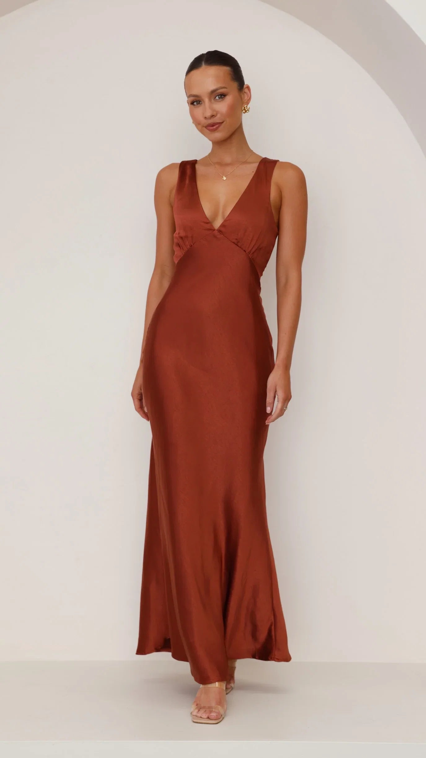 Sofia Maxi Dress Rust