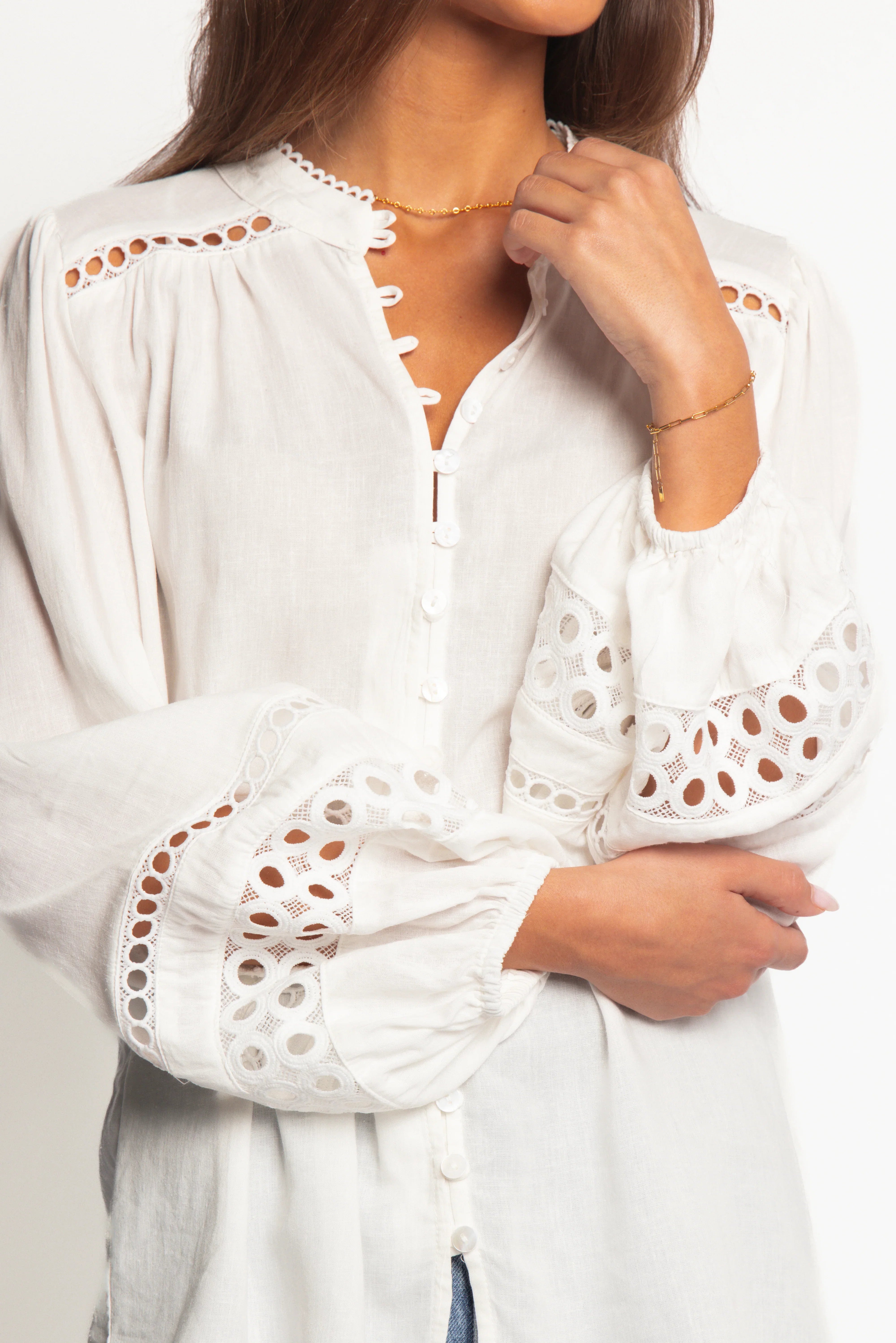 Hani Blouse White