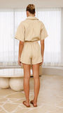 Nella Playsuit Beige Denim