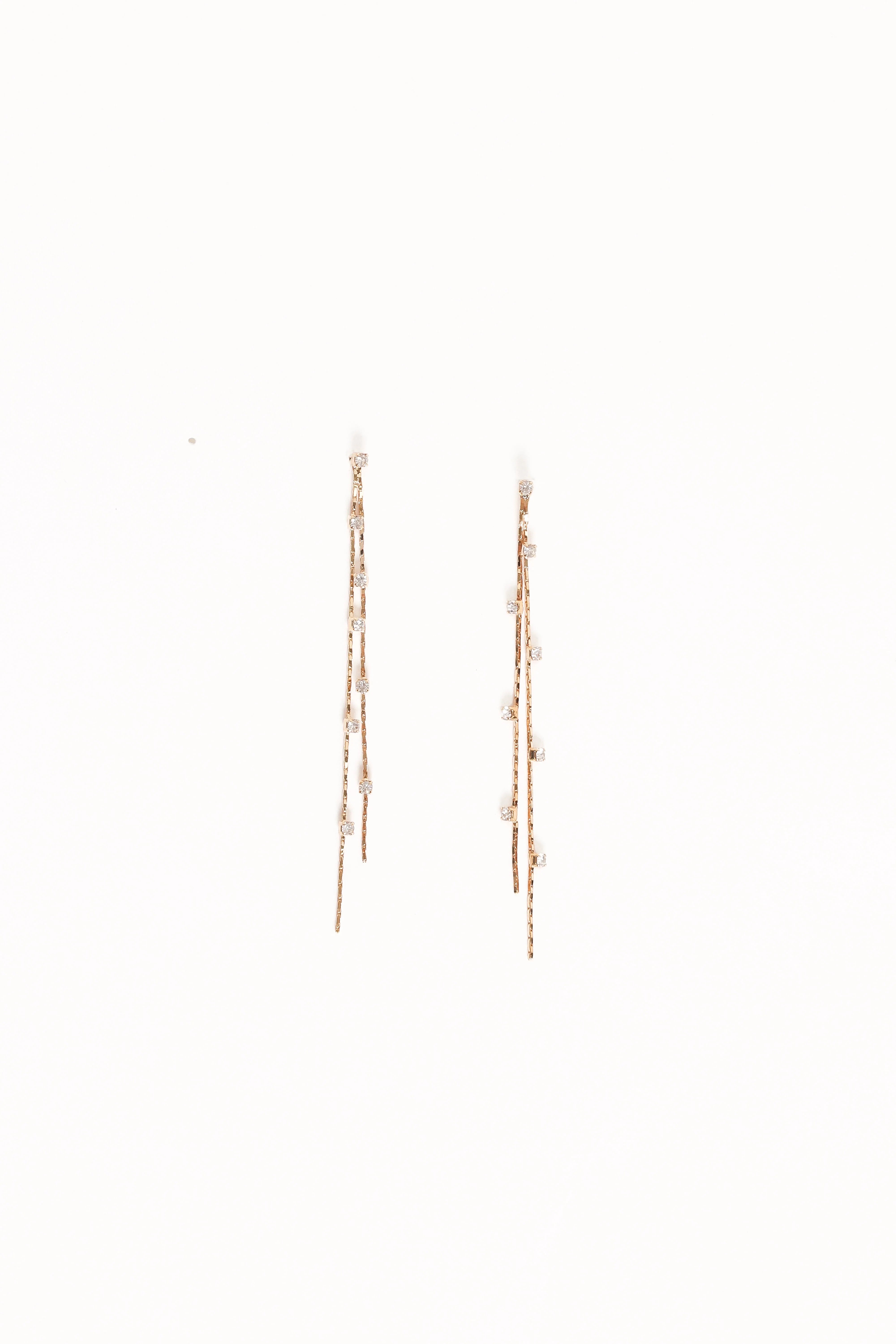 Yves Drop Earrings Gold