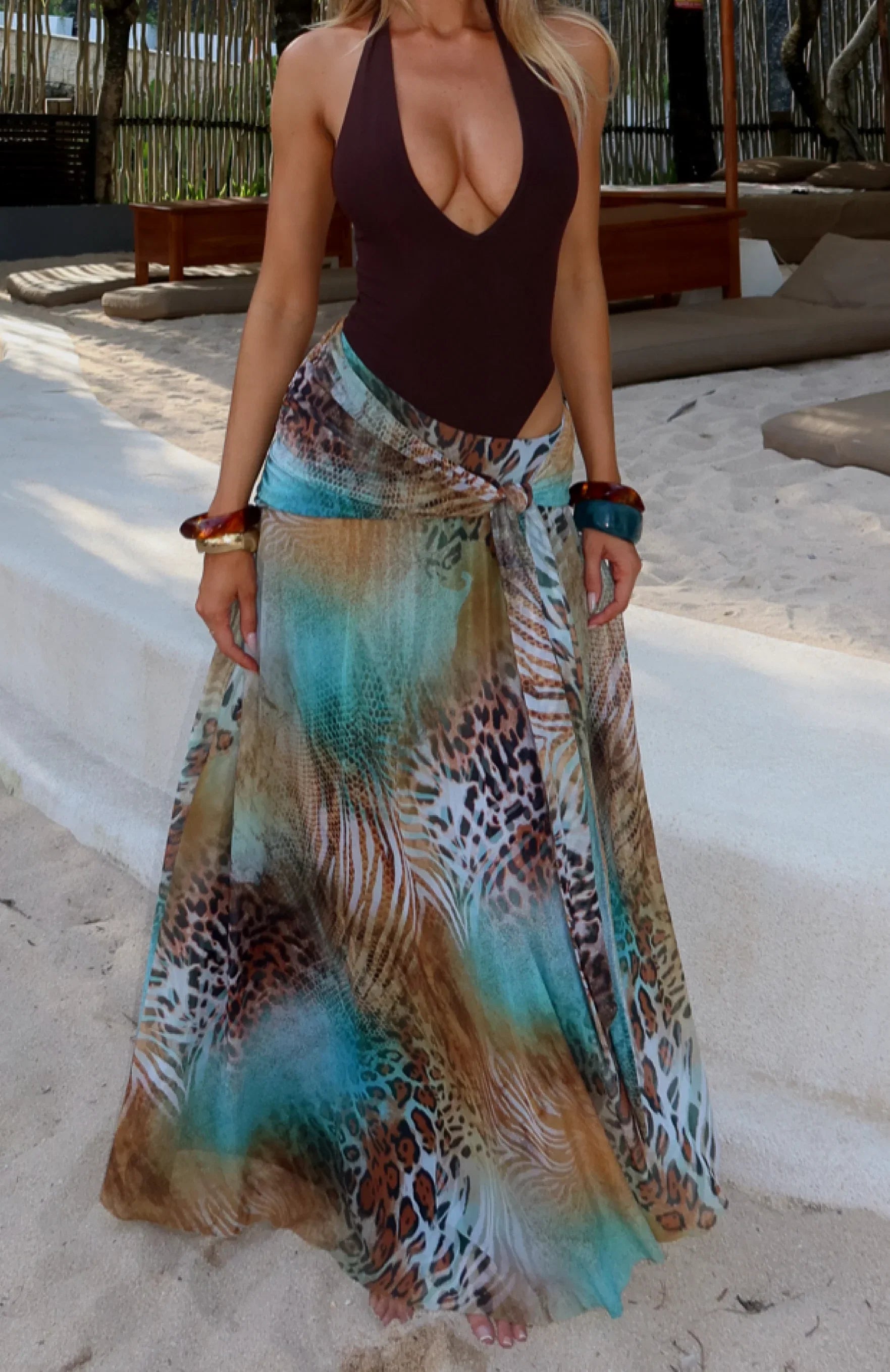 Suntrace Maxi Dress Saltwater