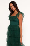 Belle Maxi Dress Hunter Green