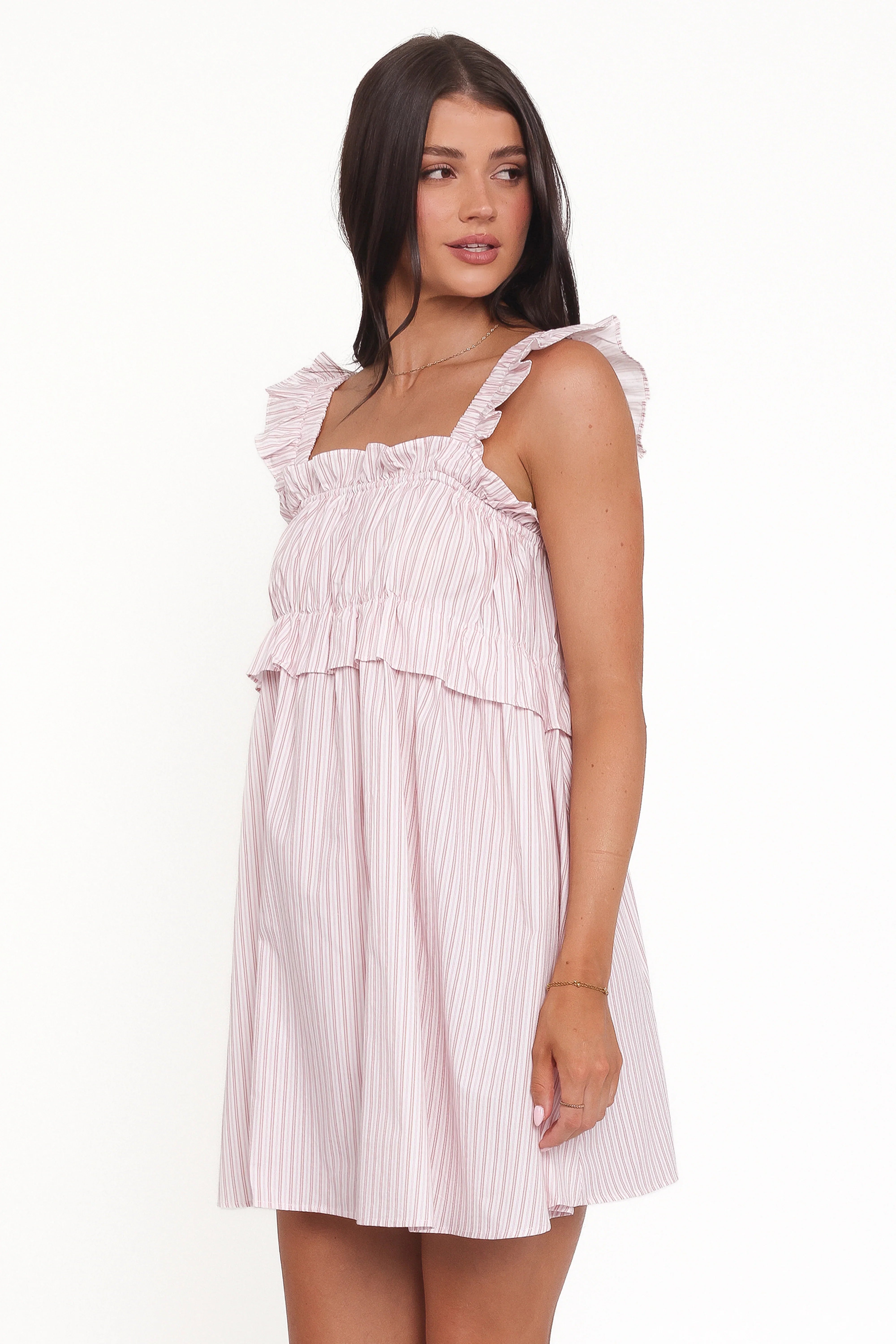 Keonia Mini Dress Pink Stripe