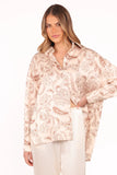Rosalie Shirt Brown Paisley