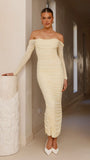 Kylie Maxi Dress Long Sleeve Yellow