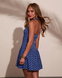 Sugar Coast Polka Dot Halter Neck Mini Dress