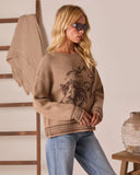 Stable Standard Horse Motif Sweater