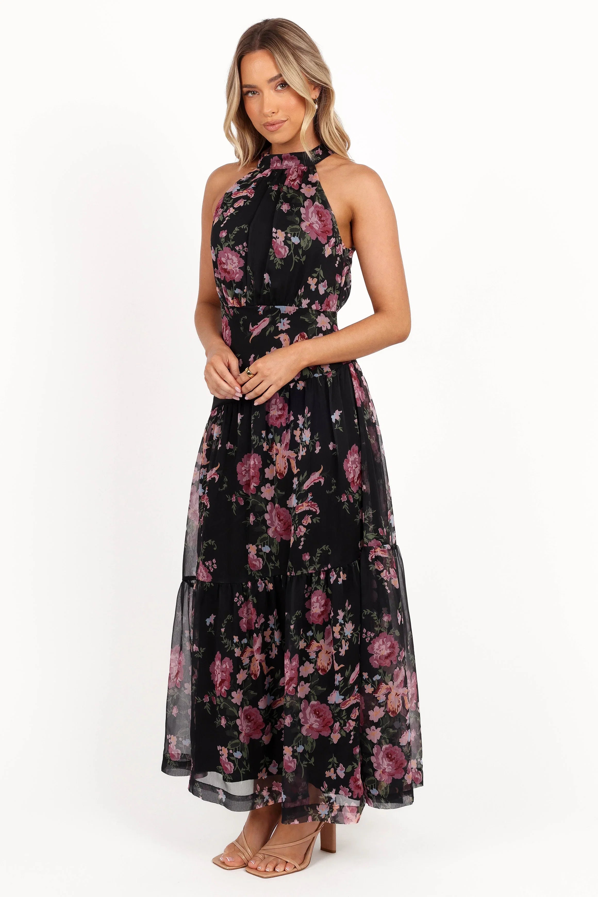 Eden Maxi Dress Black Floral
