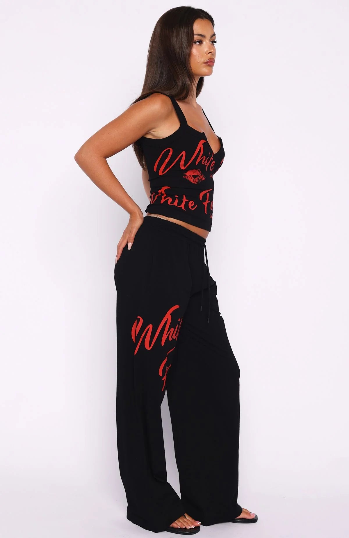 Never Fades Track Pants Black