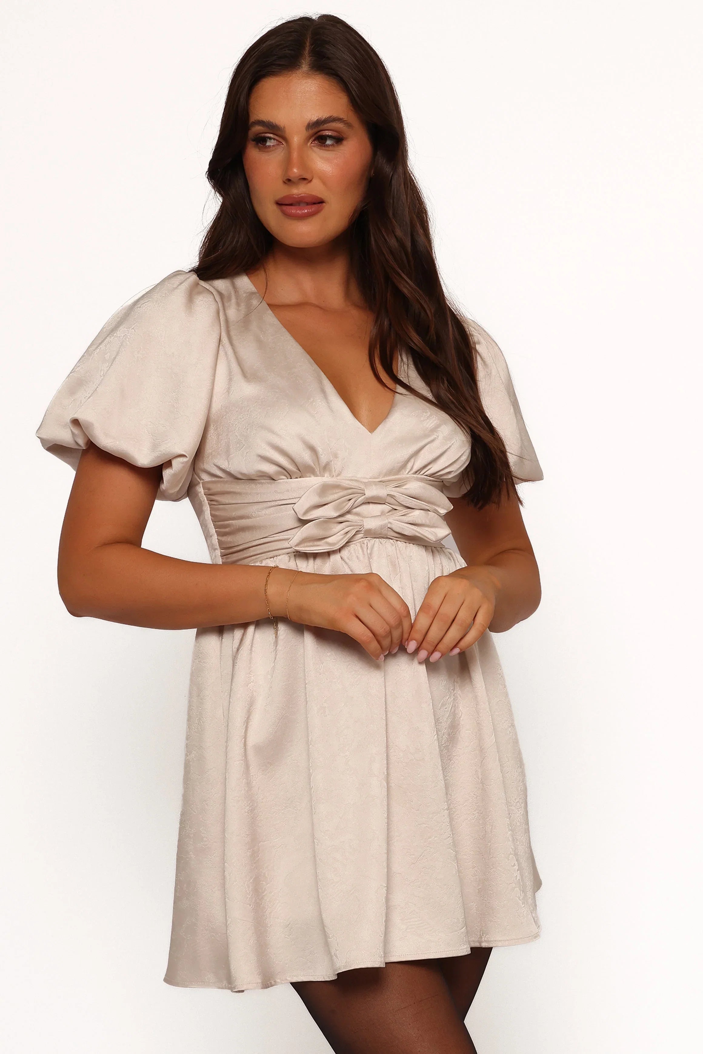 Everton Mini Dress Beige