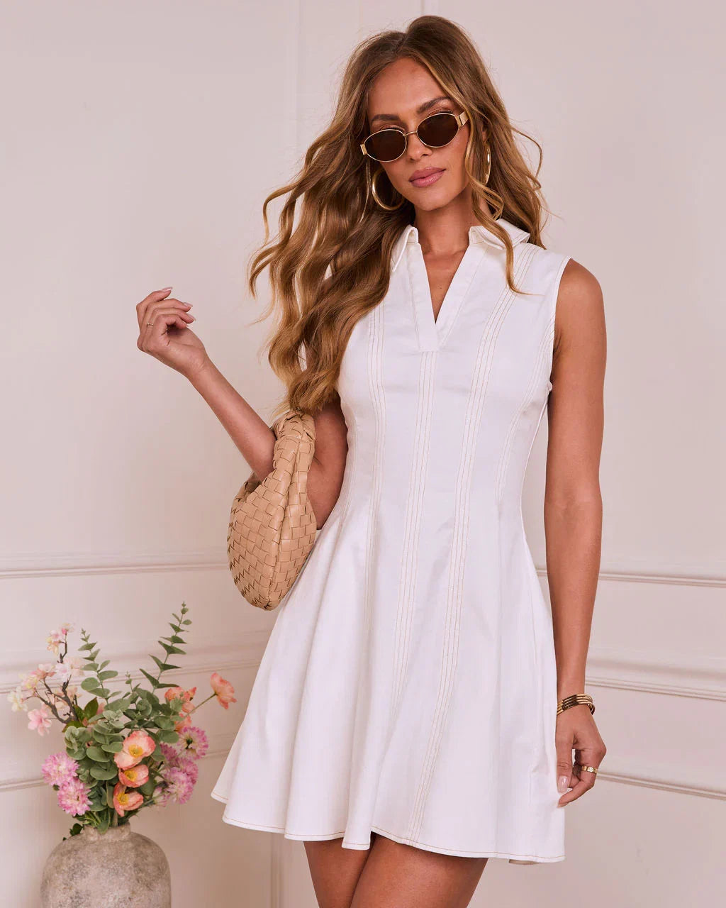Garden Guest Fit and Flare Mini Dress