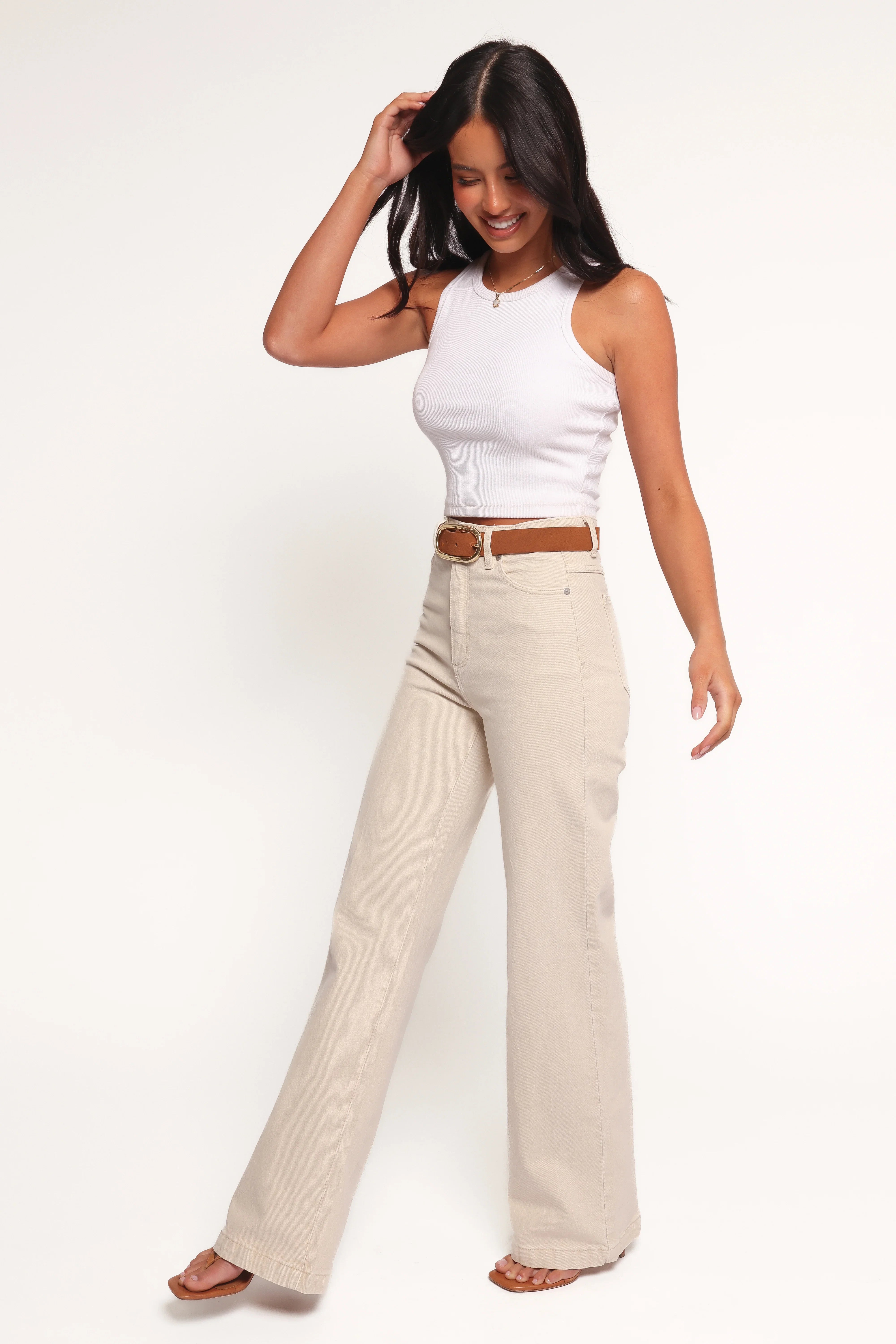 Abrand 94 High Wide Jeans Bone
