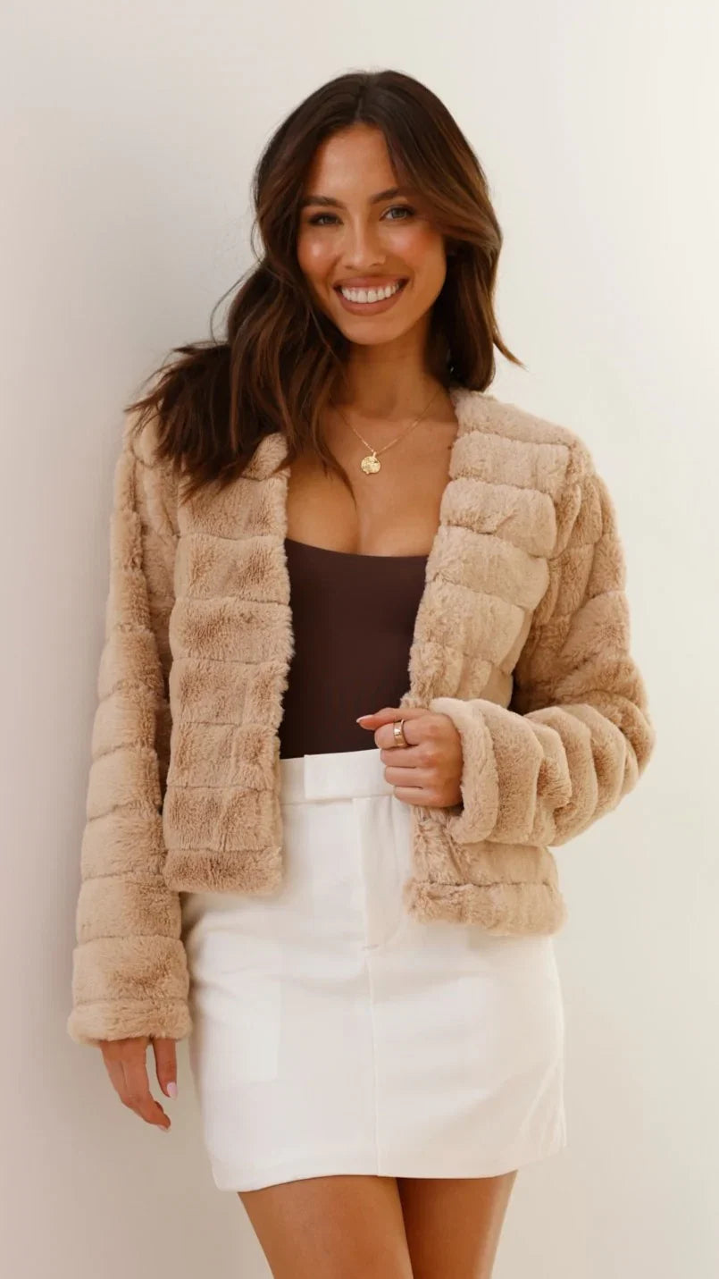 Tully Crop Jacket Camel