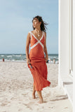 Andie Midi Dress Blood Orange
