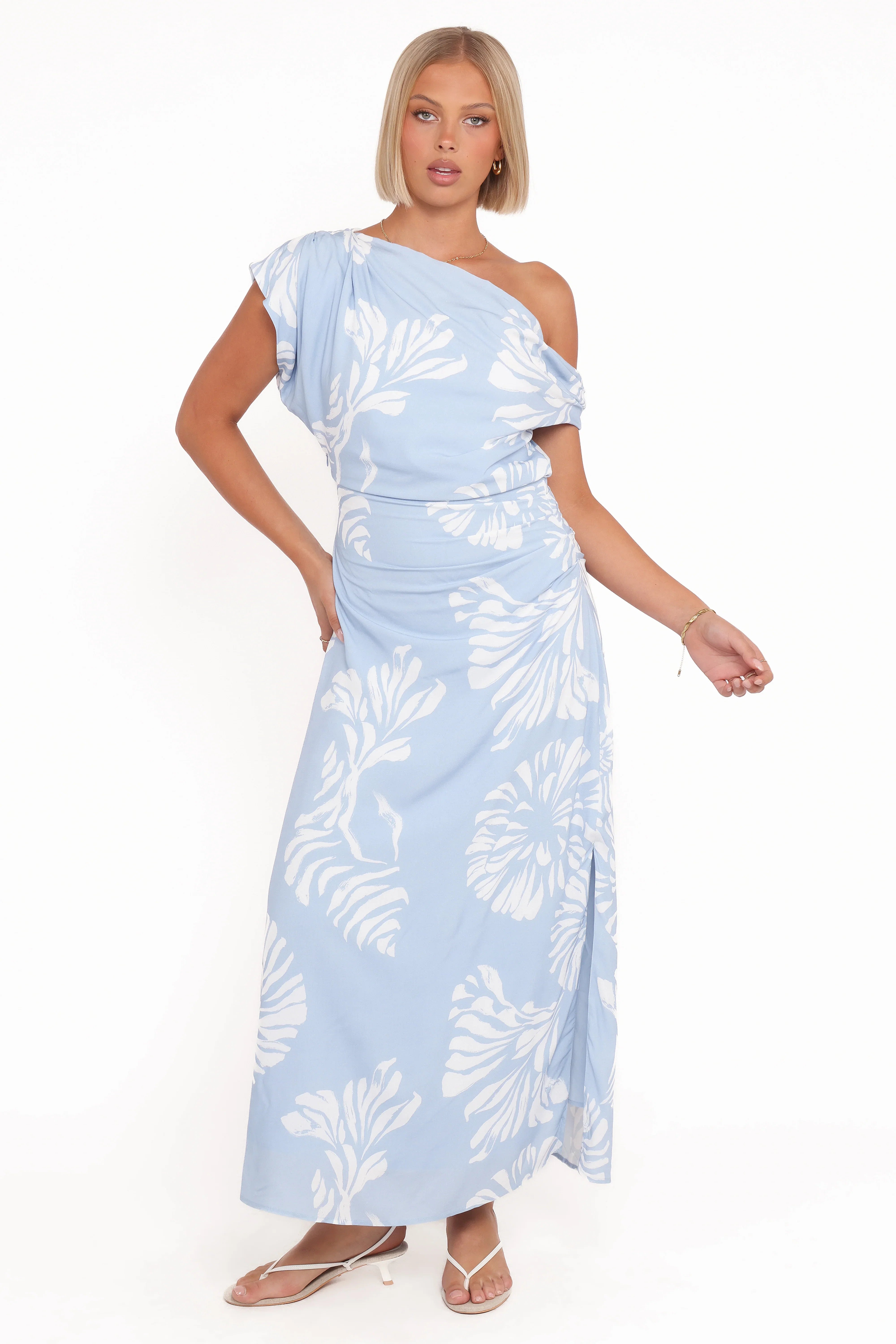 Apryl Midi Dress Shell Print