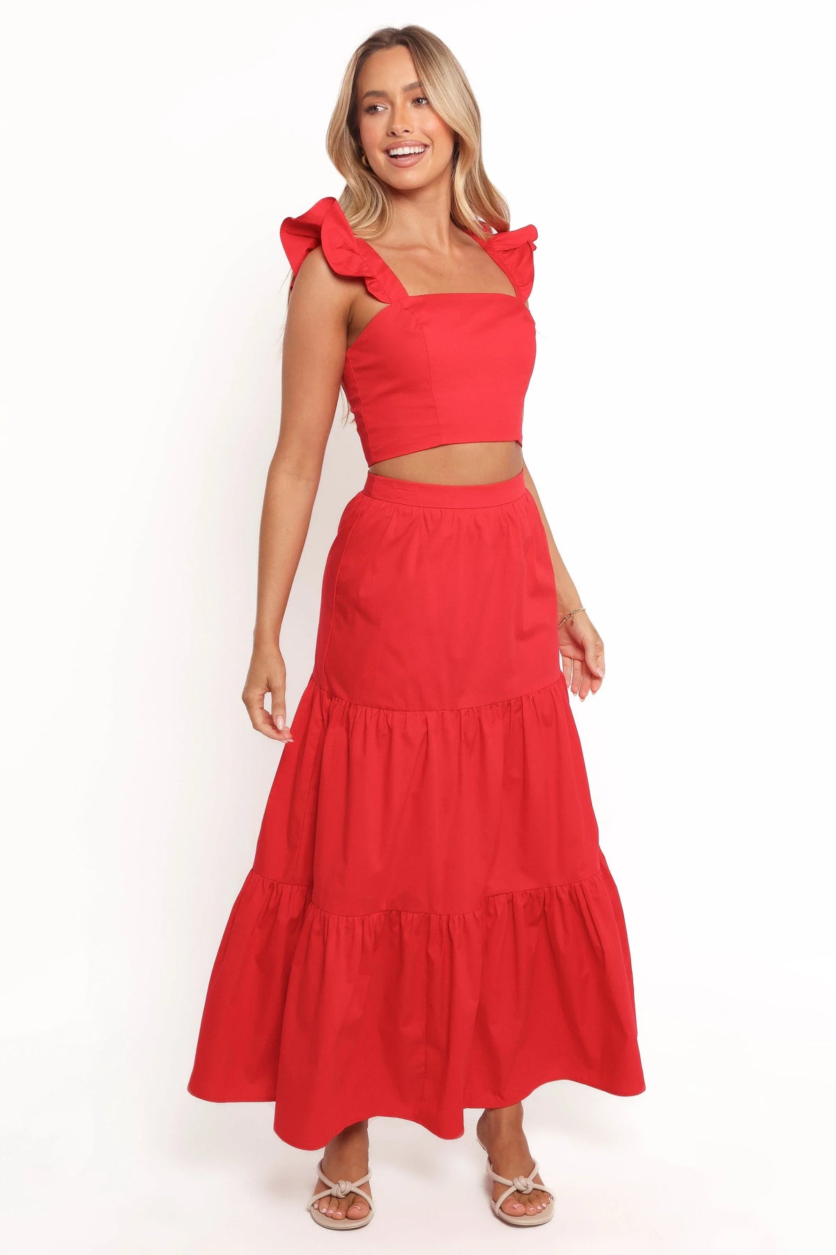 Roxia Skirt Set Red