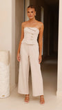Payton Strapless Top Beige