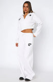 From The Archives Charli Wide Leg Sweatpants Grey Marle