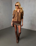 Glenmere Leopard Print Cardigan