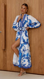 Carmal Long Sleeve Maxi Dress Paradise