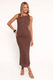 Peter Two Piece Set Chocolate Brown