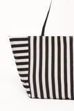 Savannah Beach Bag Black Stripe