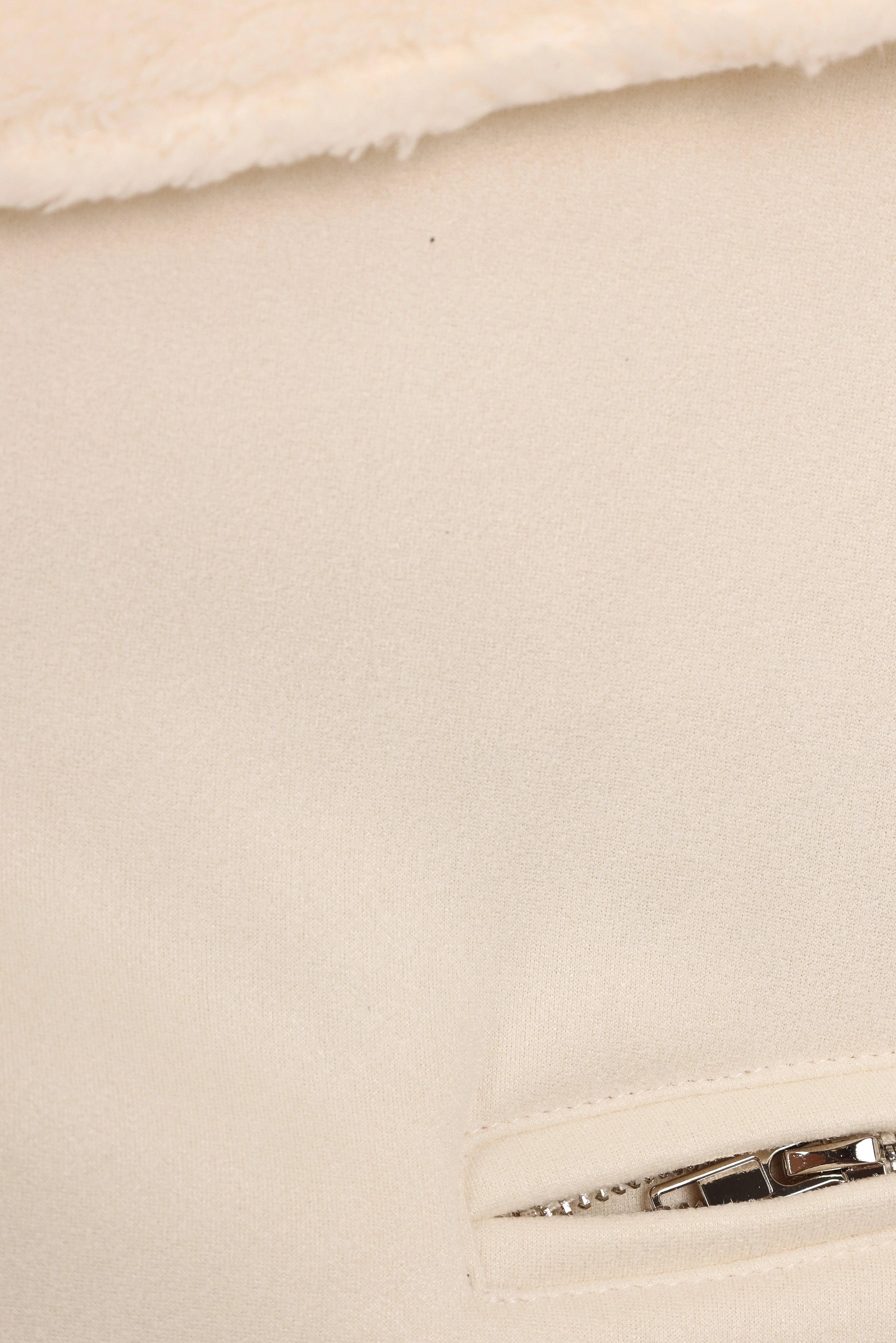 Lopez Faux Sherling Jacket Cream