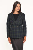 Juliette Blazer Green Plaid