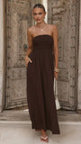 Marcy Maxi Dress Brown