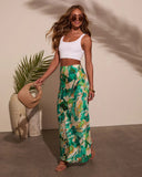 Celestial Gardens Abstract Maxi Skirt