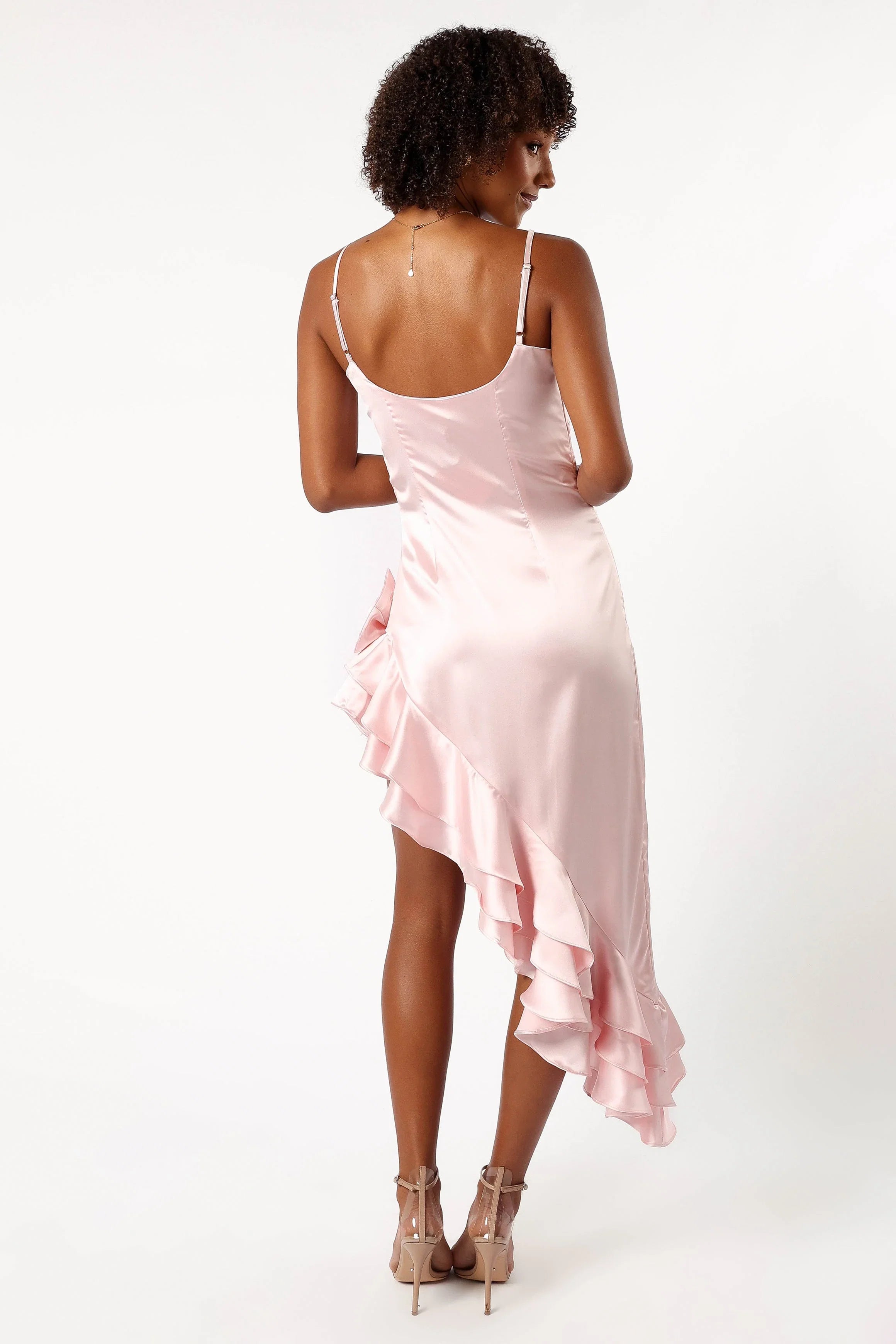 Addie Midi Dress Light Pink
