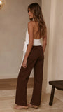 Belle Halter Neck Top White