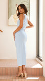 Alaina Midi Dress Baby Blue