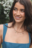 Sienna Charm Necklace Gold Pink
