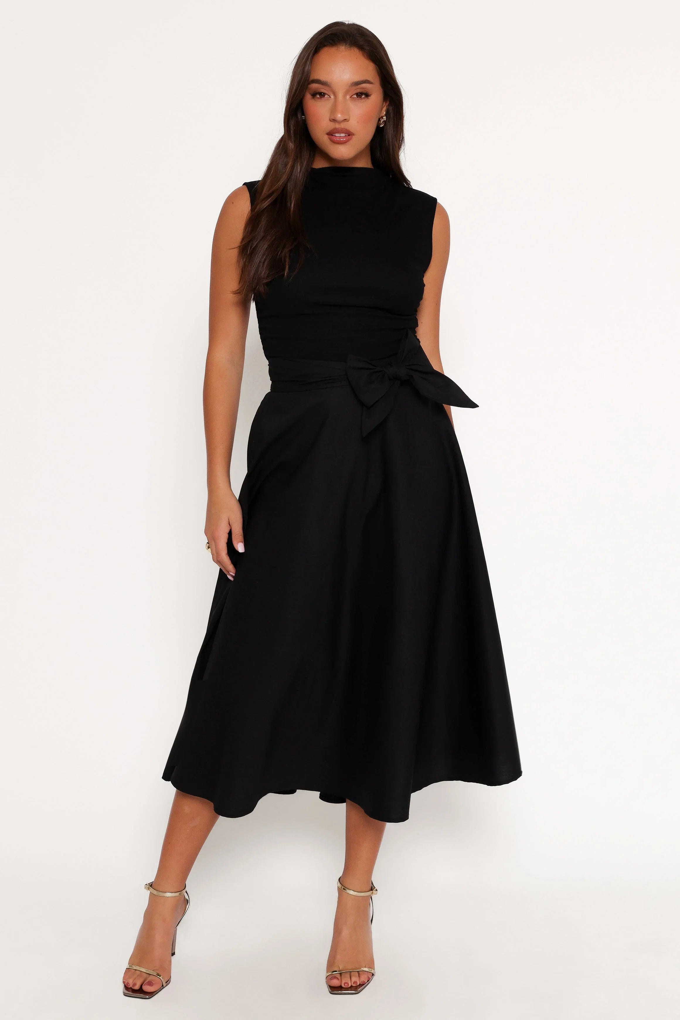Alessandra Midi Skirt Black