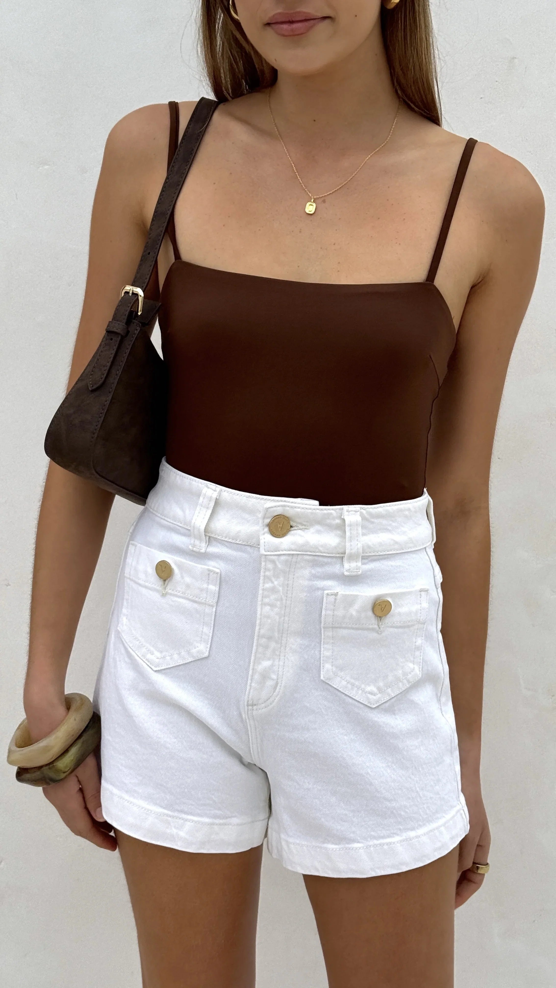 Abrand Venice Short White Gold