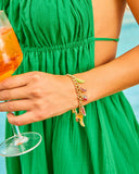 Citrus Crush Tropical Fruit Charm Bracelet