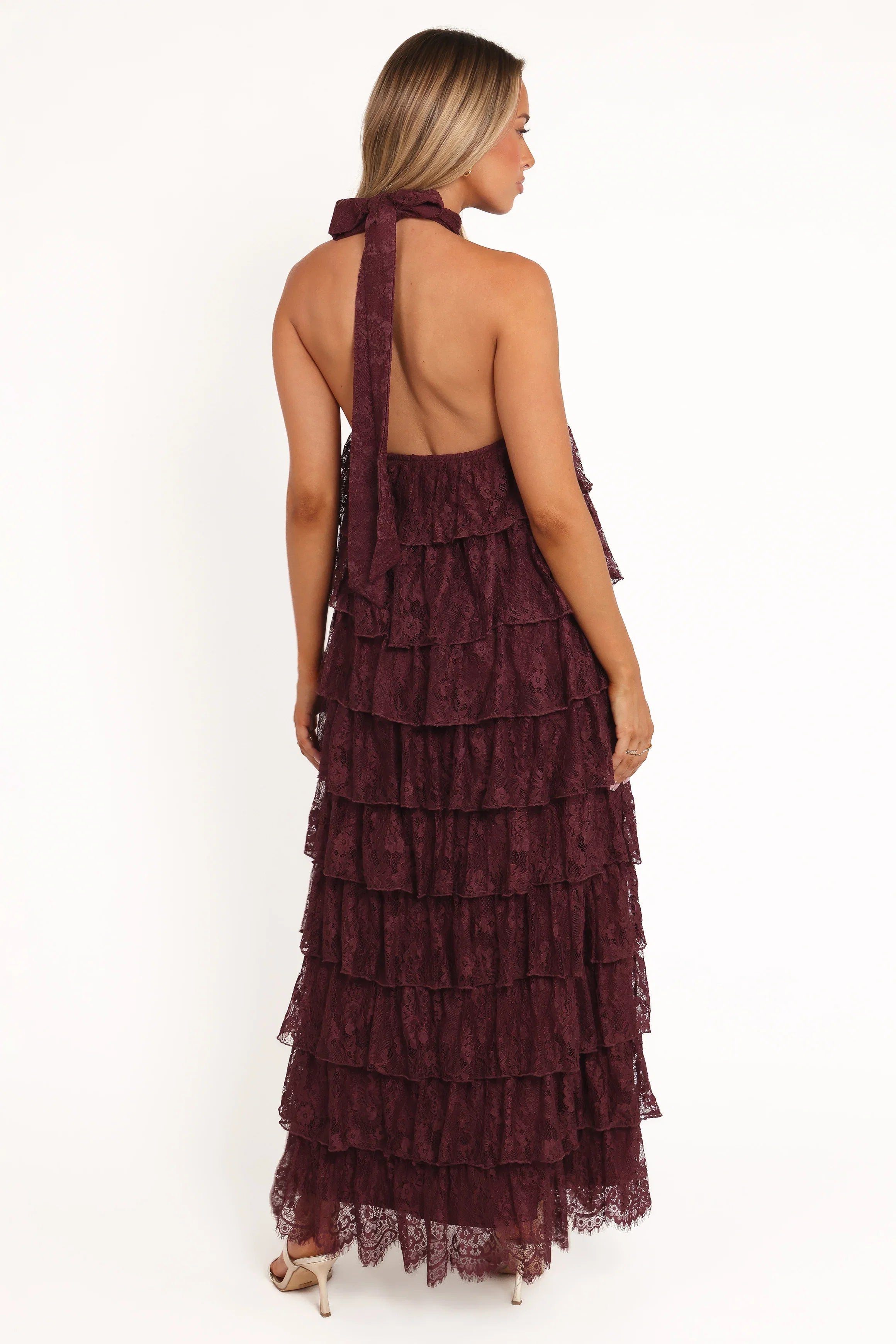 Zoella Maxi Dress Cherry Lace