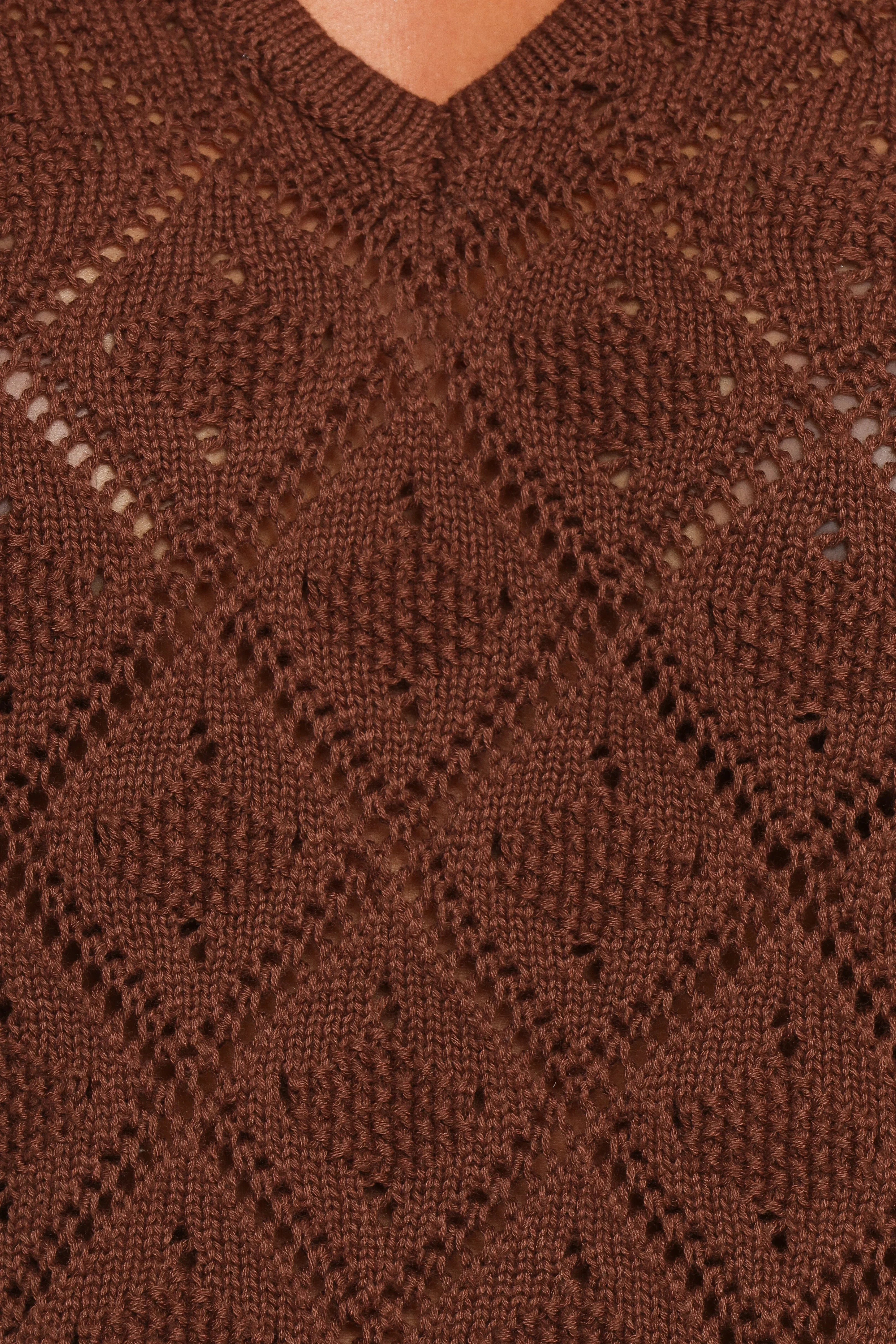 Palma Knit Top Chocolate