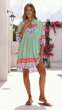 Boheme Mini Dress Ziggy Print