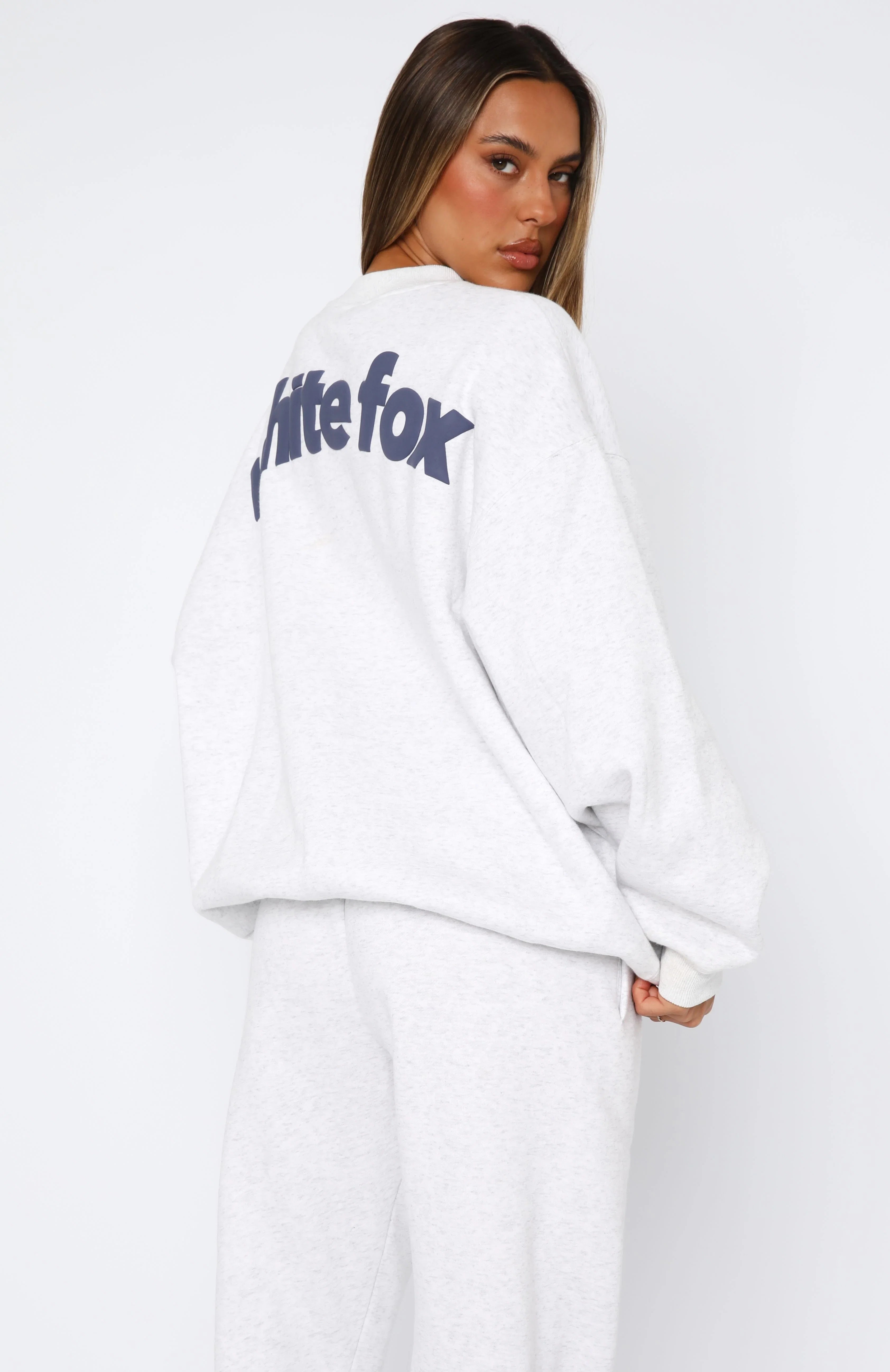 From The Archives Freya Oversized Sweater Grey Marle
