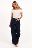 Lanna Off Shoulder Top White
