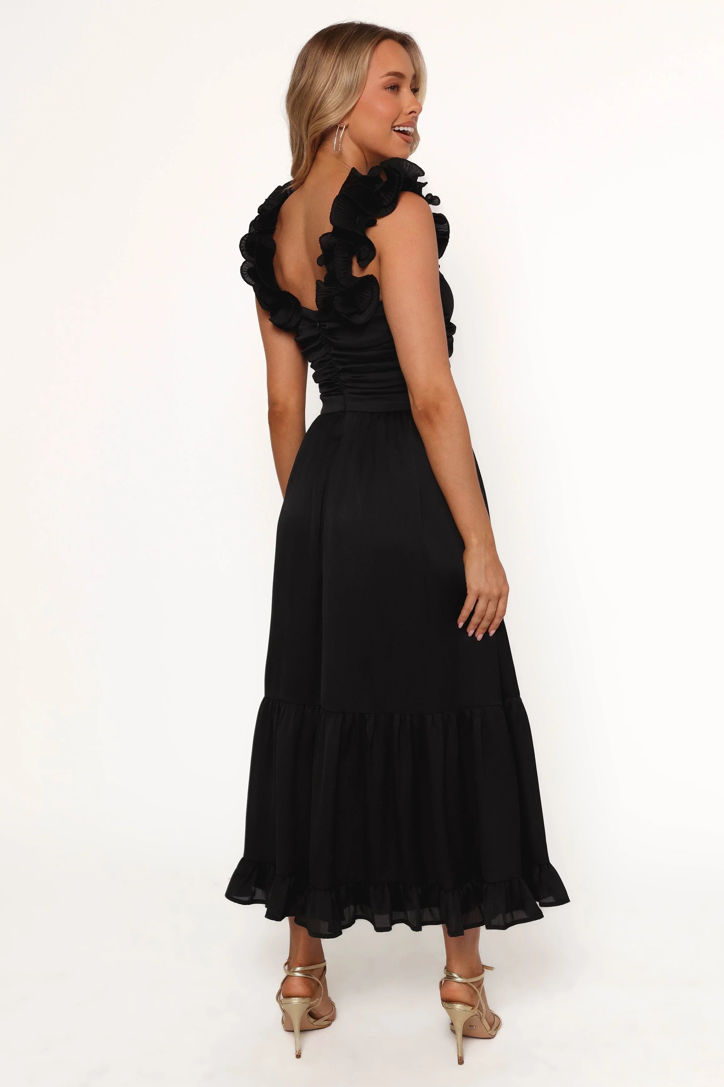 Inca Midi Dress Black
